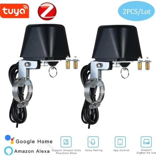Tuya Zigbee Gas Water Valve Work With Alexa Google Home Assistant Remote Control Smart Home Automation Control Valve For Gas