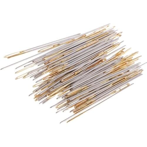 Cross Stitch Needles, 100 Pieces Metal Embroidery Sewing Needles Tool Robust