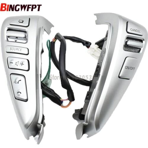 Cruise Control Switch Audio Volume Button Steering Wheel Buttons 25550-3DA6A For Nissan Sentra Livina Almera Cube Versa Note