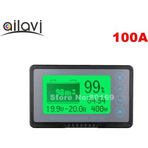 TF03K 12-72V 100A Coulometer Coulomb Counter Professional Vehicle Battery Capacity Tester Voltage Current DC Display