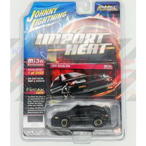 Johnny Lightning 1:64 1991 Honda CRX Diecast Collection of Die-casting Simulation Alloy Model Children Toys