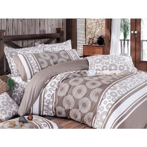 Sema 100 Cotton Single Duvet cover set Coffee