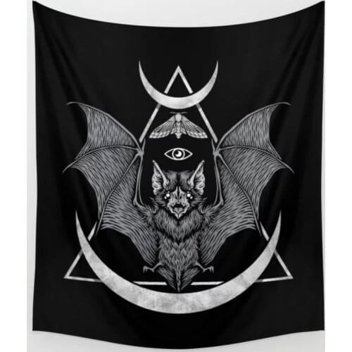 Occult Bat Wall Tapestry Wall Hanging Wall Decor Bedspread Wall Art Curtain Blanket Towel Personalized Table Cloth Comfort
