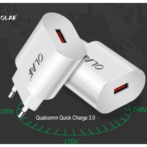 Olaf USB Charger for Xiaomi Quick Charging 3.0 4.0 Super Charger for iPhone X 8 QC 3.0 4.0 Phone Charger for Huawei P20 P30 lite