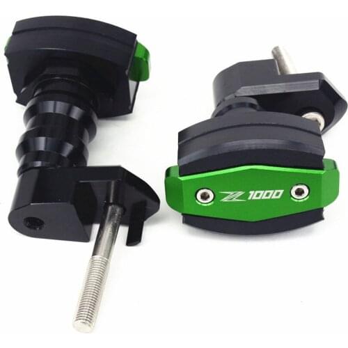 Pair Motorcycle CNC Frame Sliders Crash Pad Cover Protector Guard For Kawasaki Z1000 2010-2016