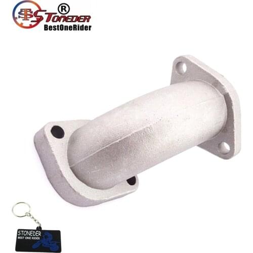 STONEDER Angled 30 YX-02 Intake Inlet Manifold Pipe 27mm For YX 125cc 140cc Engine Pit Dirt Motor Bike Motocross Motorcycle