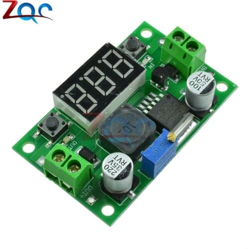 LM2596 DC 4.0-40 to 1.3-37V Adjustable Step Down Buck Power Voltage Regulator Module With LED Voltmeter DC/DC