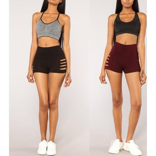 Sexy Womens Sports High Waist Shorts Athletic Gym Workout Fitness Yoga Leggings Briefs Athletic Breathable 2020 New