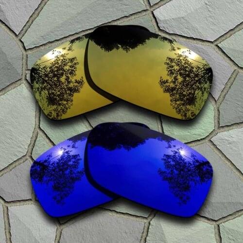 Yellow Golden&Violet Blue Sunglasses Polarized Replacement Lenses for Oakley Crankcase