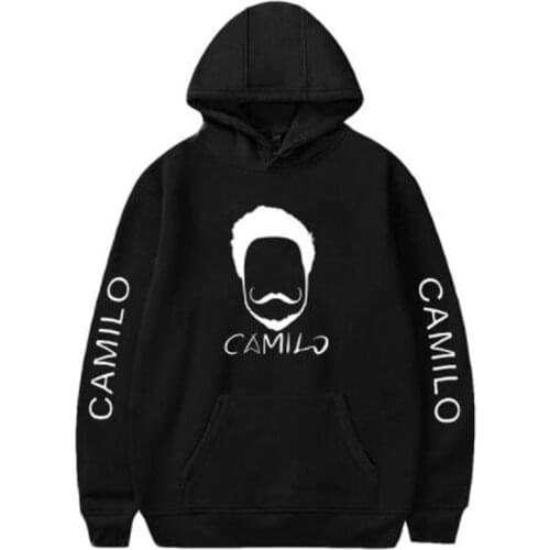 Pop Singer Camilo Echeverry Oversized Hoodie Women Men Harajuku Sweatshirt Streetwear Hip Hop Graphic Pullovers Hooded Jacket