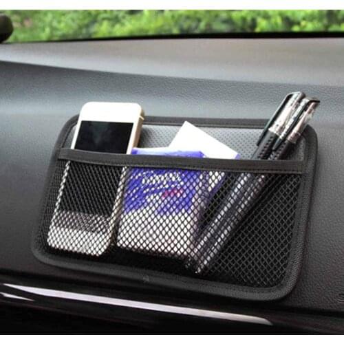 Universal Car Storage Bag Net Pocket Car Seat Organizer Mesh Bag For Purse Bag Phone Truck SUV Auto Interior Accessories