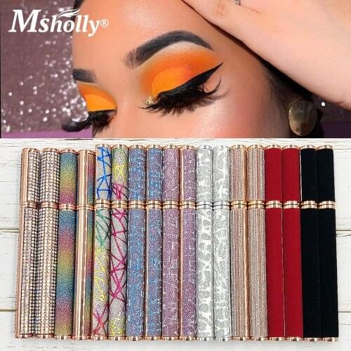 Waterproof Magic Self-adhesive Liquid Eyeliner Pen Glue-free Magnetic-free Makeup Quick Drying Eyelashes Long Lasting Cosmetics