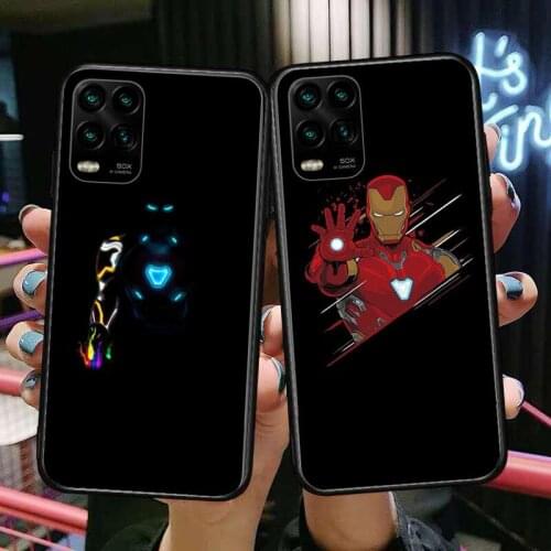 Iron Man Phone Case For XiaoMi Redmi 11lite ultra 9 8A 7A 6 A Pro T 5G K40 Anime Black Cover Silicone Back Pret