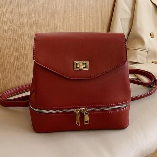 Mini Ladies Retro Leather Rucksack Spring Hot Sale Leisure Travel Backpack High Quality Large Capacity Multifunctional Bag