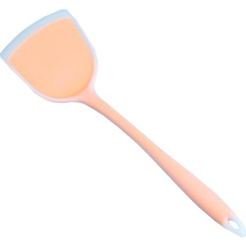 1pc Heat Resistant Silicone Turner Spatula Non-Stick Flexible Kitchen Turner Cooking Spatula Cooking Tools Kitchen Utensil