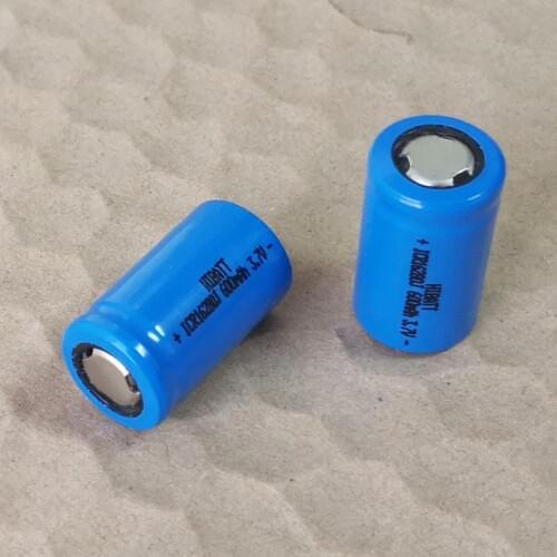 2-10PCS 3.7V 16280 Rechargeable Lithium ion Battery 900mah Li-ion cell for LED laser flashlight torch
