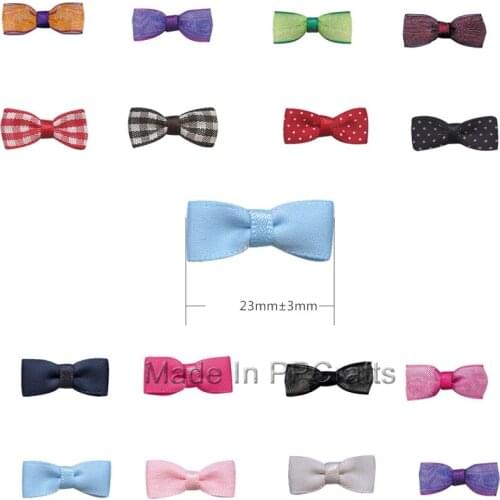 23MM Satin/Dots/Organza Ribbon Pinched Squareknot For Cloth Hairbow DIY Crafts 200pcs Free Shipping