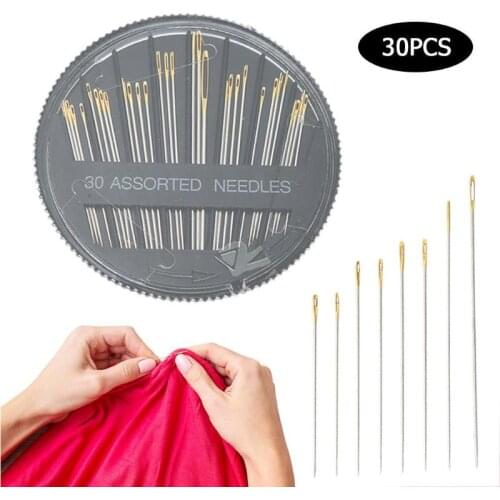 30Pcs/box Hand Sewing Needles Set Embroidery Sewing Needle Crafts Needle Assorted Hand Sewing Needles