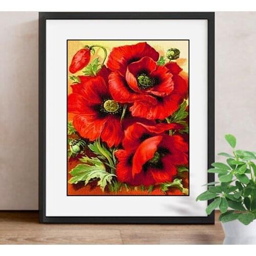 5D DIY Diamond Painting Peony "Flower" Patterns Rhinestone Handmade Kits,Full Square Diamond Embroidery Cross Stitch