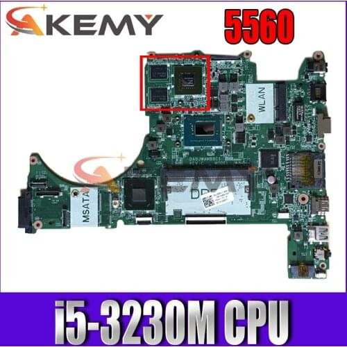 Akemy CN-055PXY 055PXY 55PXY DA0JWAMB8C1 Main board For dell Vostro 5560 laptop motherboard i5-3230M GeForce GT630M