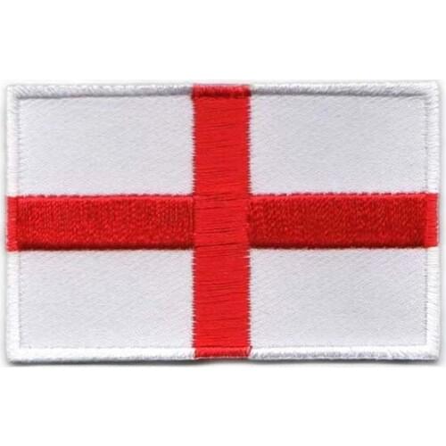 England Embroidered Sew On Badges Made by Twill with Flat Broder and Iron On Backing MOQ50pcs free shipping by Post