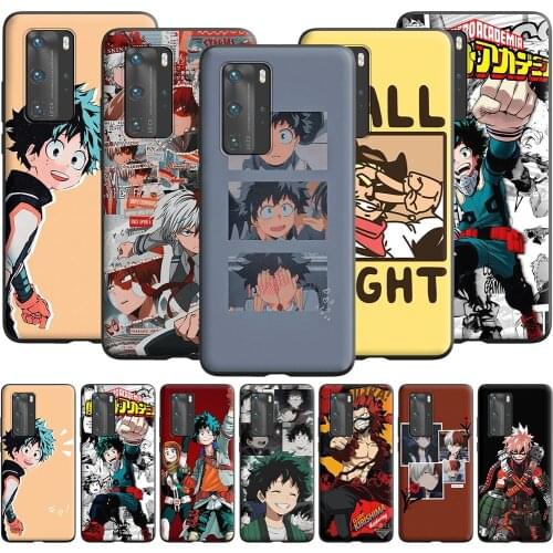 My Boku No Hero Case for Huawei P10 Lite P20 P30 P Smart 2021 Z P40 Pro