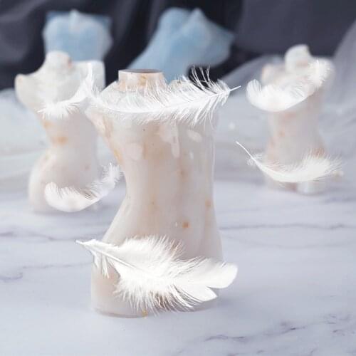 1pcs 3D Body Candle Mold Silicone Wax Mould Male and Female Design Art Fragrance Candle Making Soap Chocolate Cake Decorating