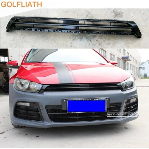 GOLFLIATH For Scirocco R front bumper grille center grill upper grille fit for VW scirocco R bumper 2009-2014