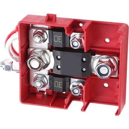 Power Distribution Terminal Negative Positive Ground Insulated for Auto Marine Trailer RV Boat Battery Protective Clamp