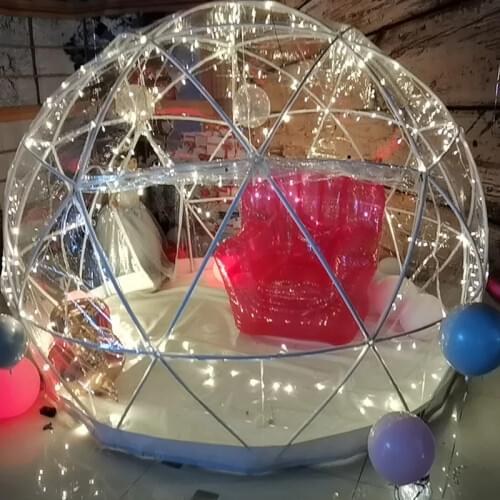 Cartoon-dome-tent/The spheric/Cartoon-dome/The spherical tent/eco- Igloo/Geodesic Transparent Sphere Tent for Outdoor Family