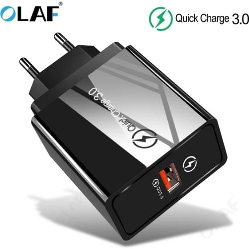 Olaf USB Charger Quick Charge 3.0 QC 4.0 Mobile Phone Charger Fast Charging For iPhone Samsung Xiaomi Huawei Tablet Wall Adapter