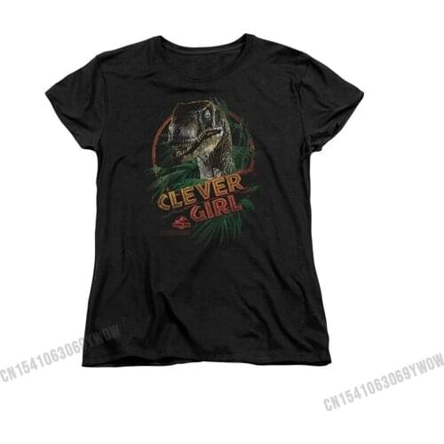 Jurassic Park Clever Girl Short Sleeve Womens Tee Shirt Cotton T Shirt for Men 3D Printed Tshirts Party Designer