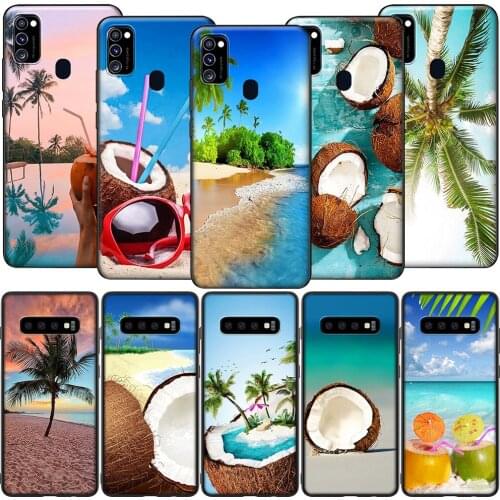 GX54 Coconut on the Beach Case for Samsung A10S A20S A40S A50S A70S A51 A71 A81 A91 M11 M30S M31S M21 M51 A02S A42