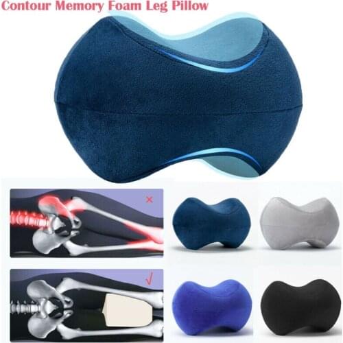 Memory Foam Knee Pillow Wedge-Shaped Solid Color Appearance Bed Cushion Support Accessories