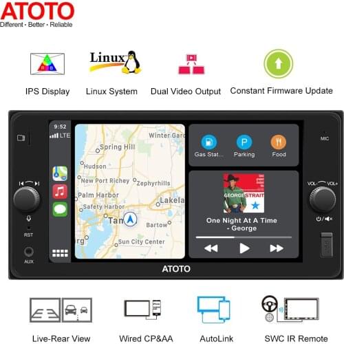 ATOTO F7SE F7TYC7SE Autoradio Bluetooth coche in-Dash Navigation 7inch for Selected Toyota Model CarPlay Car Radio 2 din Android