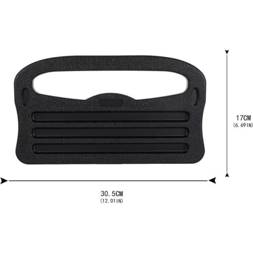 Steering Wheel Tray Table 17*1.4cm Desk Eating Table For Writing Eating Fast Food Black Mini Table Car Long Trip Taxi Driver