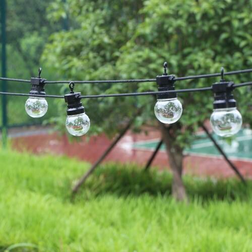 13m 20 Bulb Led Globe String Light Christmas G50 Fairy Patio Garden Party Wedding Backyard Street Outdoor Decoration Light
