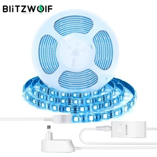 BlitzWolf BW-LT11 2M/5M Smart APP Remote Control RGBW LED Light Strip Kit Adjustable Brightness Waterproof LED Lamp Strip Light