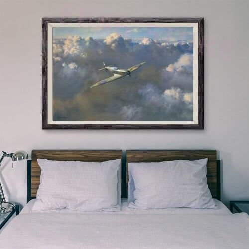 T009 War Plane Flight Operations Retro Classic Painting 24 Custom Silk Poster Home Deco Wall Art Christmas Gift