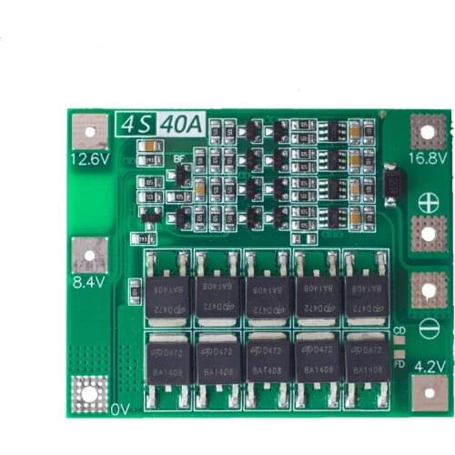 3S/4S 40A 60A Li-ion Lithium Battery Charger Protection Board 18650 BMS For Drill Motor 11.1V 12.6V/14.8V 16.8V Enhance/Balance