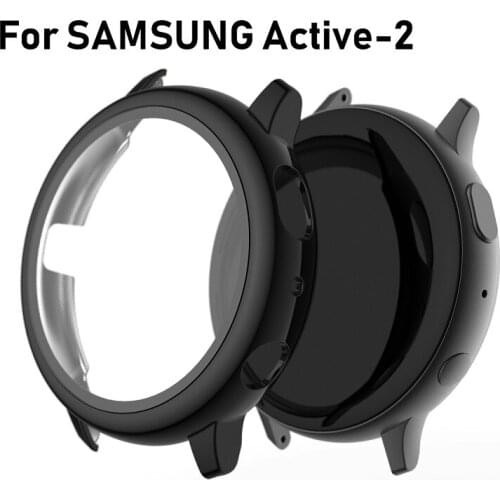 Tempered Glass Screen Protector Case For Samsung Galaxy Watch Active 2 40mm 44mm PC Hard Protective Shell Film For Active 2