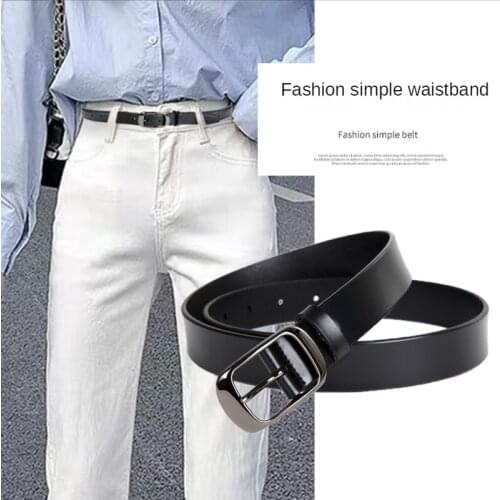 Womens Belt Lady Fashion Classic Brand Design Genuine Leather Belt Woman Luxury Oil Wax Cow Leather Belt Female