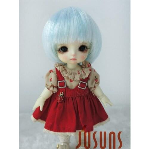 JD086 1/8 1/6 Cute Short BOBO BJD wigs Kanekalon Fiber doll hair for doll size 5-6inch 6-7inch doll accessories doll hair