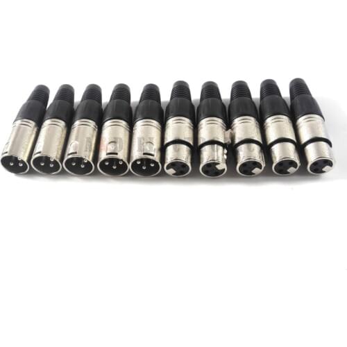 10PCS/LOT High Quality NC3MXX NC3FXX for NEUTRIK XLR Connector Plug 3pin Mic Plug Jack