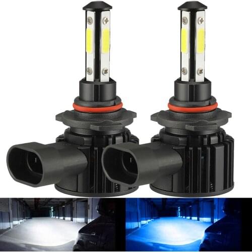 4 sides COB Chip Led H7 HB4 9006 9005 HB3 LED H11 H8 H9 Bulb Car lights 10000LM 50W 6500k 8000K Blue Fog Lights led Automotivo