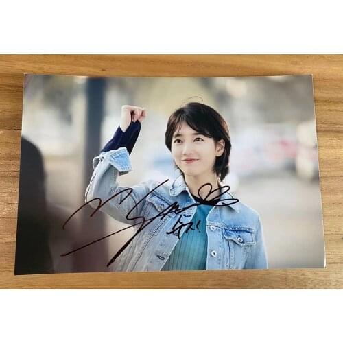 Bae Suzy Bae Sue Ji Autographed Signed Photo GIFTS COLLECTION 4*6 K-POP 052021