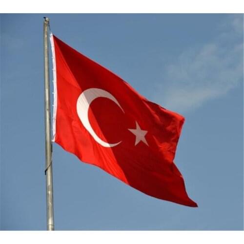 Large 90cmx150cm Turkey National Flag High Quality Flags and Banners Home Decor Polyester Flying Banner 3x5FT
