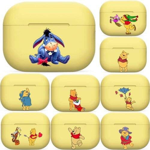 Disney Pooh Bear Silicone Case For AirPods Pro 3 Case Cover Coque Wireless Bluetooth Headphones Cover On AirPods Pro Funda comic