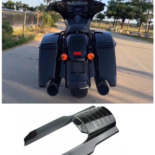 Motorcycle Black Stretched Rear Fender Extension For Harley Touring Street Road Glide Bike 1996-2008 2003 2004 2005 2006 2007