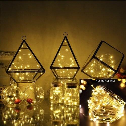 1M 2M 3M 10M Copper Wire Battery Case Christmas Decorations for Home Christmas New Year Decoration Navidad Kerst Natale Decor